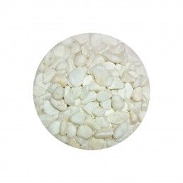 CASCALHO NATURAL BRANCO (6-8MM) - 5KG